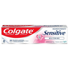Colgate Max Strength Sensitive + Whitening Gel Fresh Mint Toothpaste 6.0oz