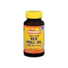 Sundance 100% Red Krill Oil 1000mg/Omega-3 (30 quick release softgels)