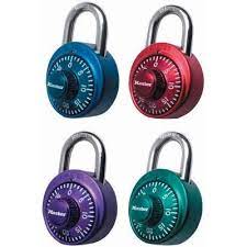 Master Lock Combination Padlock Metallic Assorted Colors 1ct