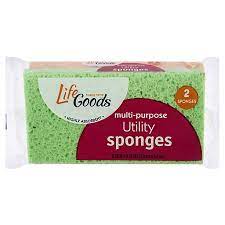 Life Goods Multi-Purpose Utility Sponges 2ct