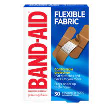 Band-Aid Flexible Fabric Assorted Pack- 30 Count