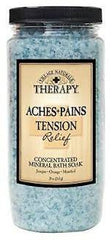 Village Naturals Therapy Aches + Pains Tension Relief Concentrated Mineral Bath Soak 20 oz