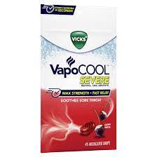 VapoCool Severe Max Strength Cherry Freeze - 45 Medicated Drops