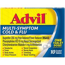 Advil Multi-Symptom Cold & Flu (10 coated tablets)