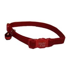 Pet Attire Breakaway Adjustable Collar Red 8"-12"
