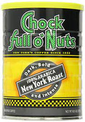 Chock Full o' Nuts 100% Arabica New York Roast Dark Ground Coffee 10.5oz