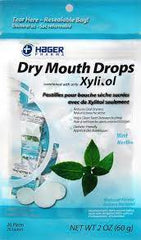 Hager Pharma Dry Mouth Drops Mint (26 Pieces) 2oz