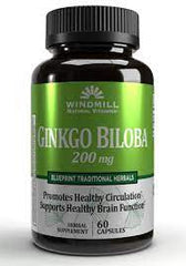 Windmill Natural Vitamins Ginkgo Biloba 200mg (60 capsules)
