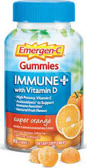 Emergen-C Gummies Immune + with Vitamin D (45 super orange gummies)
