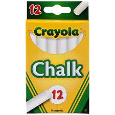 Crayola White Chalk- 12 Count