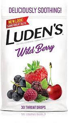 Luden's Wild Berry Throat Drops - 30 ct