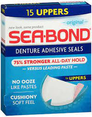 SeaBond Denture Adhesive Seals - 15 Uppers