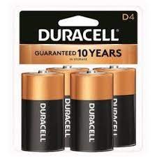 Duracell D Batteries 4 Pack