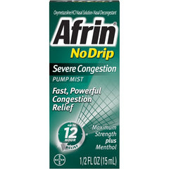 Afrin No Drip Menthol Severe Congestion Spray 1/2oz