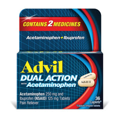 Advil Dual Action Caplets (36 caplets)