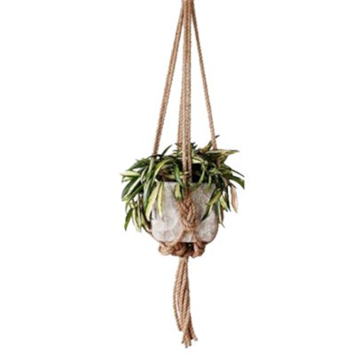 36" Natural Knotted Rope Hanger