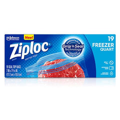 Ziploc Freezer Quart 19ct