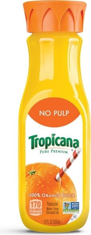 Tropicana Orange Juice No Pulp 12fl oz