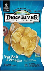 Deep River Sea Salt & Vinegar Flavored Kettle Cooked Potato Chips 5oz