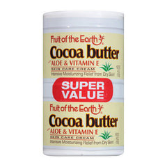 Fruit of The Earth Cocoa Butter Skin Care Cream w/ Aloe & Vitamin E Value Pack 4 oz ea