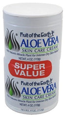 Fruit of The Earth Aloe Vera Skin Care Cream Super Value Pack 4 oz ea