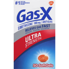 Gas-X Ultra Stength 180mg 50gels