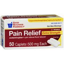GNP Extra Strength Pain Relief Caplets 50count