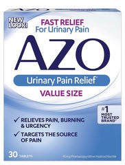 Azo Urinary Pain Relief 30 Tablets