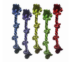 Multipet Nuts For Knots 4-Knot Rope 25" ( Assorted Colors)