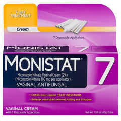 Monistat 7 Day Treatment 2% Cream 45 Gm 7 Disposable Applicators