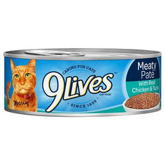 9lives Meaty Pate with Real Chicken & Tuna 5.5oz