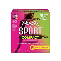 Playtex Sport Compact Tampon Regular 18ea
