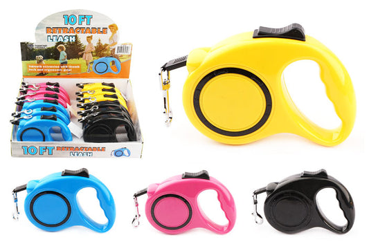 10FT Retractable Leash Assorted 1ct