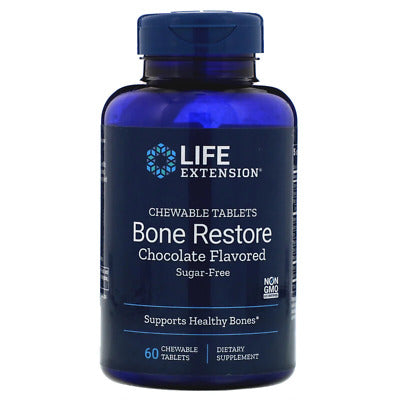 Life Extension Bone Restore Chewable S/F Chocolate 60tablets