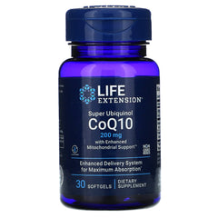 Life Extension Super Ubiquinol CO-Q10 200mg 30count