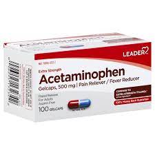 Leader Acetaminophen Extra Strength (100 gelcaps)