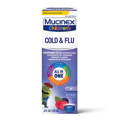 Mucinex Children's Cold & Flu Verry Berry 4fl oz