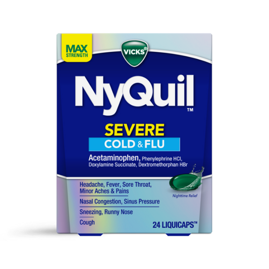 Vicks NyQuil Severe Cold & Flu (24 liquicaps)