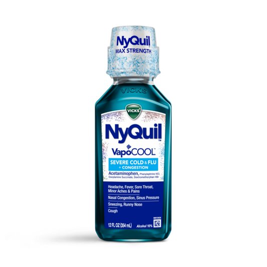 Vicks NyQuil VapoCool Severe Cold & Flu+Congestion 12fl oz