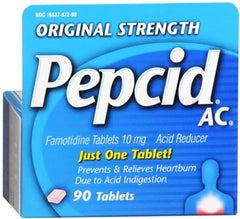 Pepcid Ac 10mg Tabs 90 count