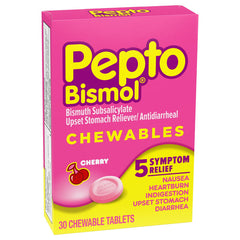 Pepto Bismol Chewable Cherry 30 Tablets