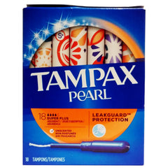Tampax Pearl Super Plus Tampons Unscented 18ct