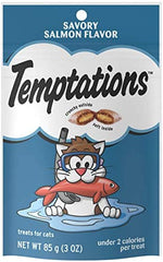 Temptations Cat Treats Savory Salmon Flavor 3oz