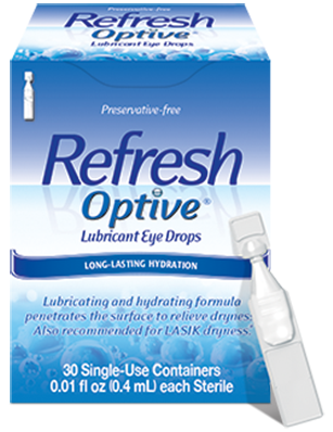 Refresh Optive Eye Drops- 30 Vials (0.01 oz each)
