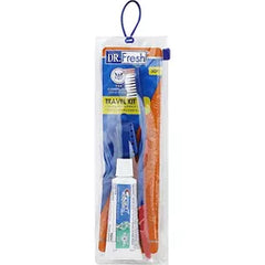 Dr. Fresh Travel Kit Crest/ Colgate Toothpaste-Brush-Cover