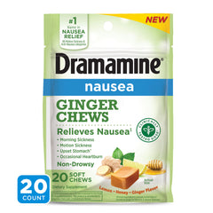 Dramamin Nausea Ginger Chews (20 soft chews)