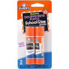 Elmer's Washable Disappearing Purple School Glue Sticks 2ct