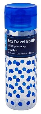 Sprayco 3oz Travel Bottle with Flip Top Cap Assorted Colors 1ct