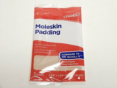 Leader Moleskin Padding 3 Strips
