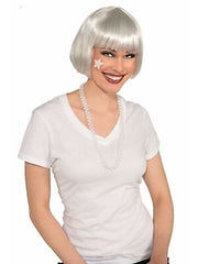 White Bob Wig for Adults